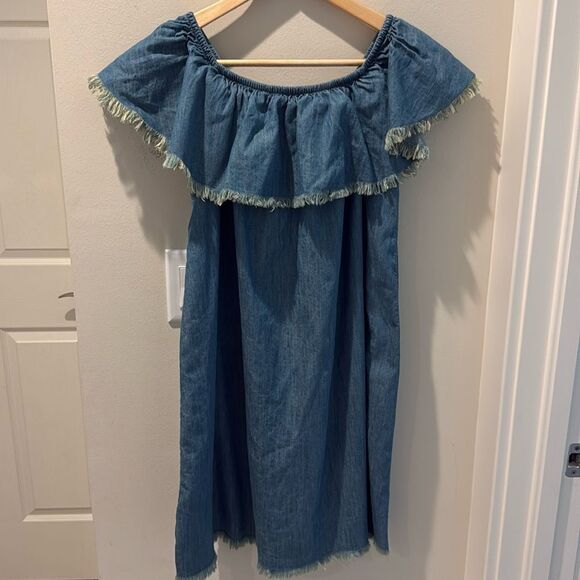 Mossimo Supply Co. Off shoulder Chambray Dress size XS - Picture 1 of 5